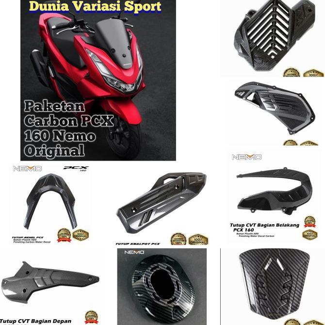 Paketan/Paket Cover Carbon PCX 160 Nemo Original
