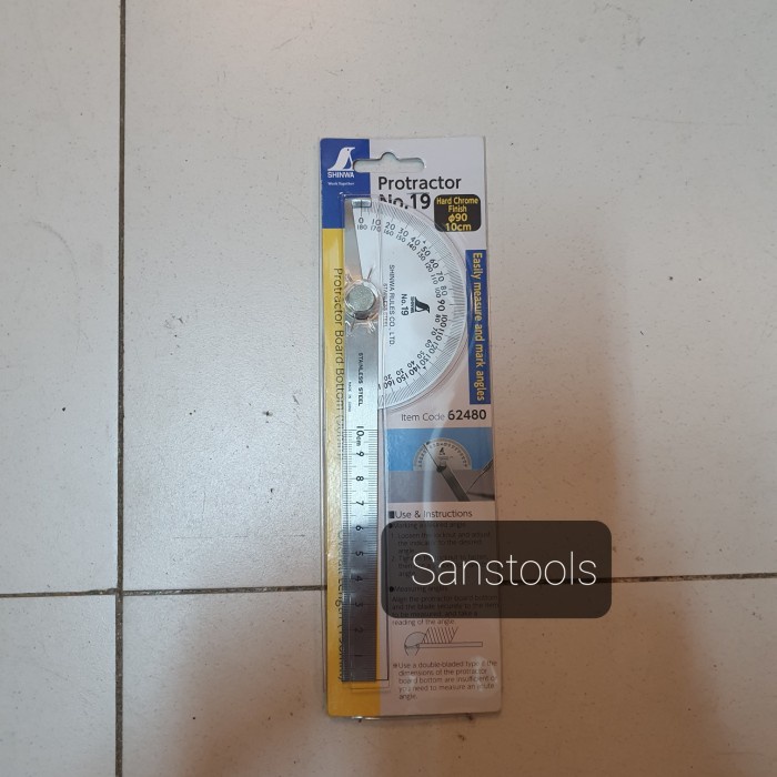 

Protractor / Ggaris Busur Derajat Shinwa No 19 Japan