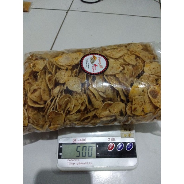 

Basreng Koin Pedas Daun Jeruk 500 gram