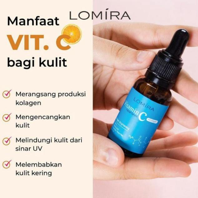 Termurah Lomira Face Serum Vit C + Collagen Serum Wajah