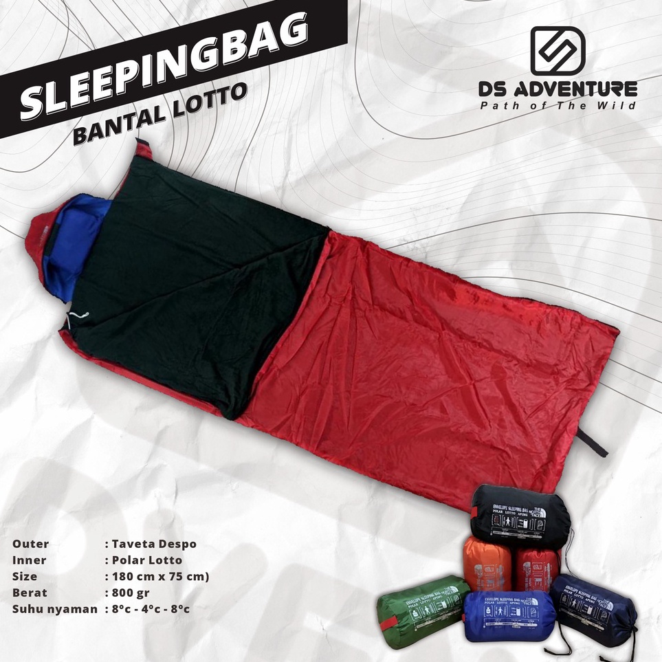← [COD] Sleeping bag bantal polar lotto - sleeping bag ultralight - selimut camping - kantong tidur 
