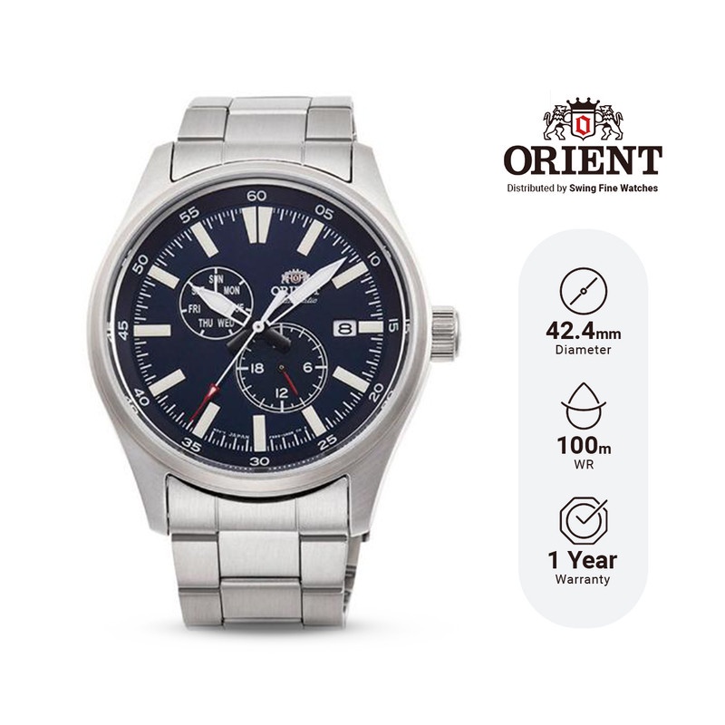 Orient RA-AK0401L Defender II Jam Tangan Pria Stainless Steel Otomatis