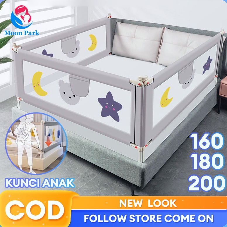 82 Bedrail pembatas kasur pagar bayi pagar kasur pengaman baby pagar pembatas tempat tidur bayi Baby