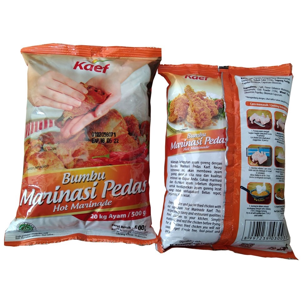 

gp✣Harga Termurah✴ Bumbu Marinasi Ayam / Marinade Ayam Hot Marinade KAEF K63 ➵