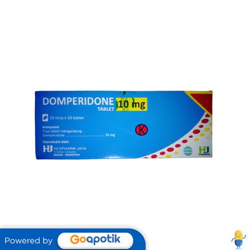 DOMPERIDONE HEXPHARM 10 MG BOX 100 TABLET