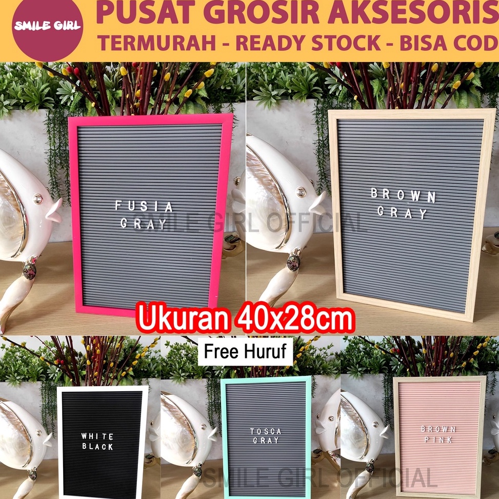 

Readystock!! SMILE GIRL OFFICIAL | Grosir Murah - Papan Nama Bayi Size 40x28cm / Letter Board Kekinian Sudah Include Huruf ❁Best Seller