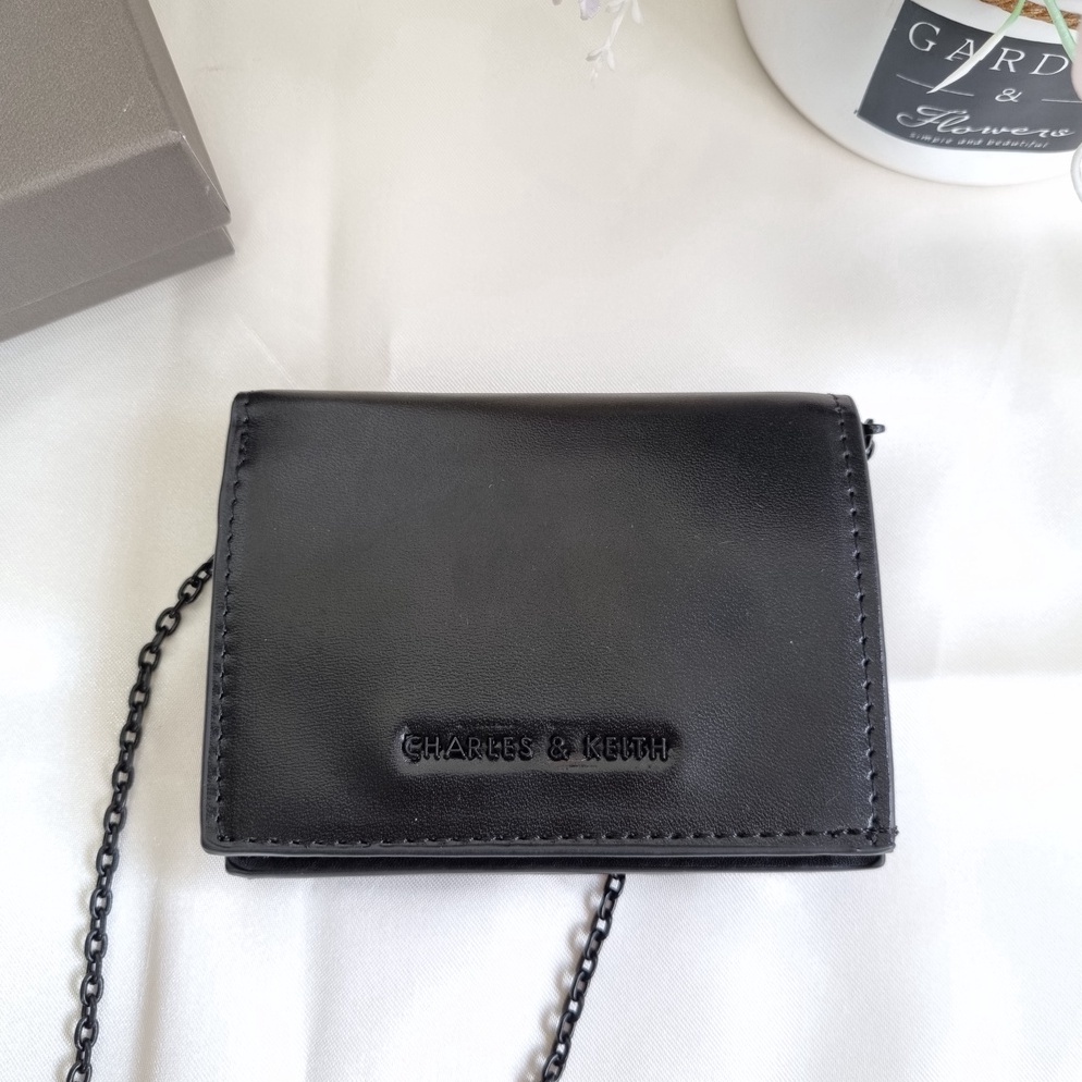 TREN TERBARU DOMPET CK CHAIN BUTTON MINI WALLET - CK068