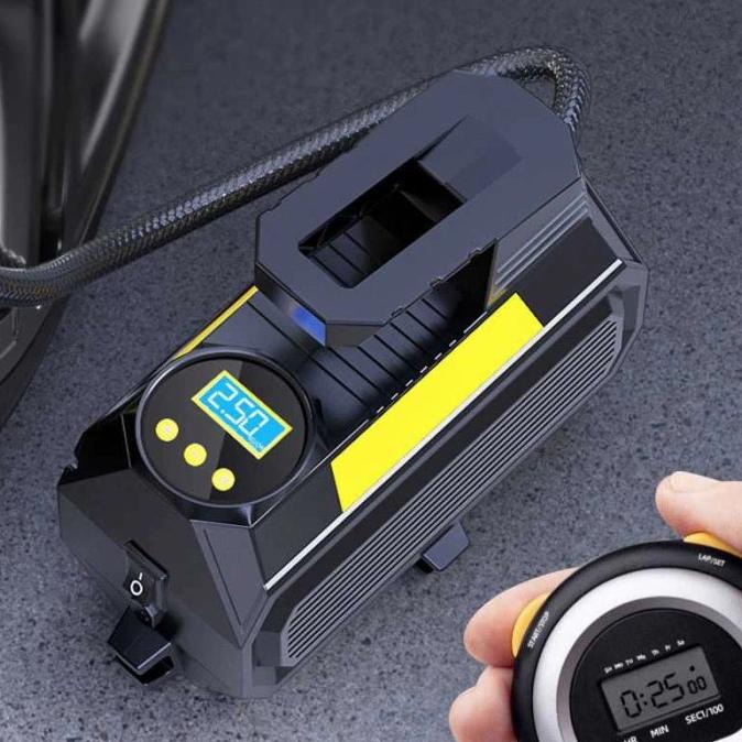POMPA ANGIN BAN MOBIL MOTOR PERAHU KARET PORTABLE 150 PSI