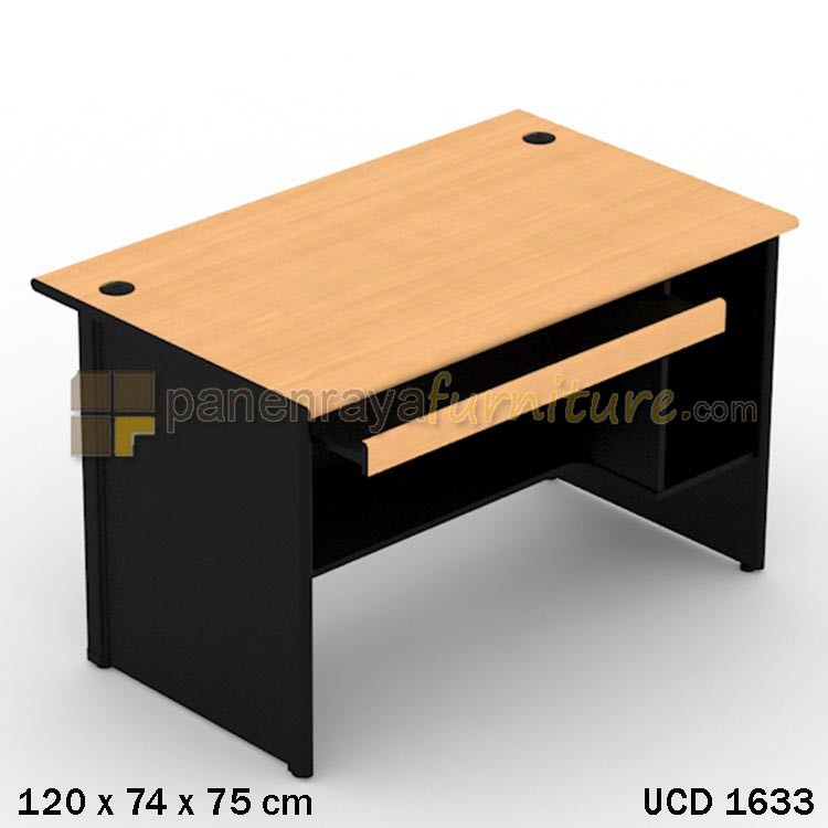 Meja Komputer 120x74 UNO UCD 1633 Beech