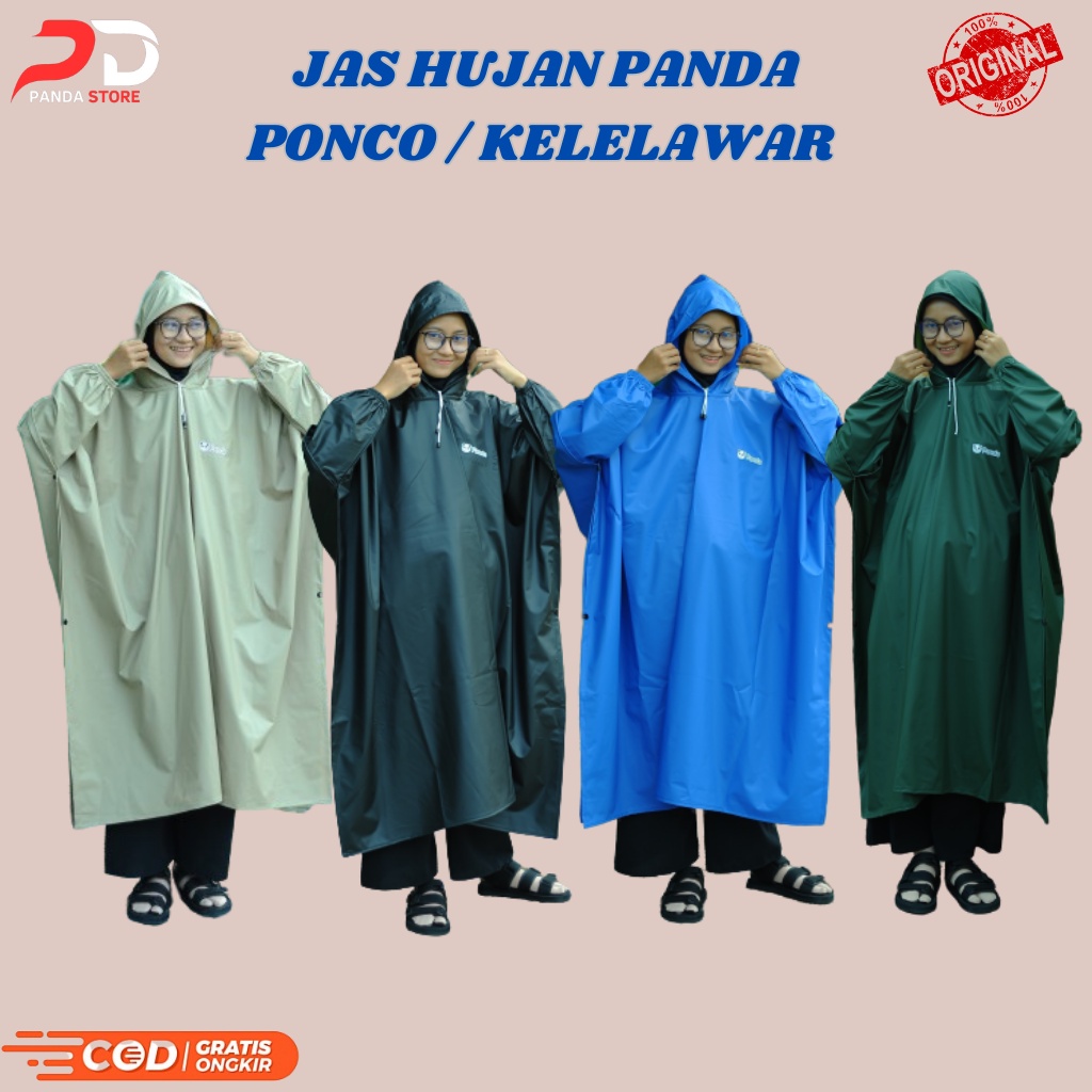 RAINCOAT JAS HUJAN PONCO /KELELAWAR Pria Wanita Terbaik Anti Rembes