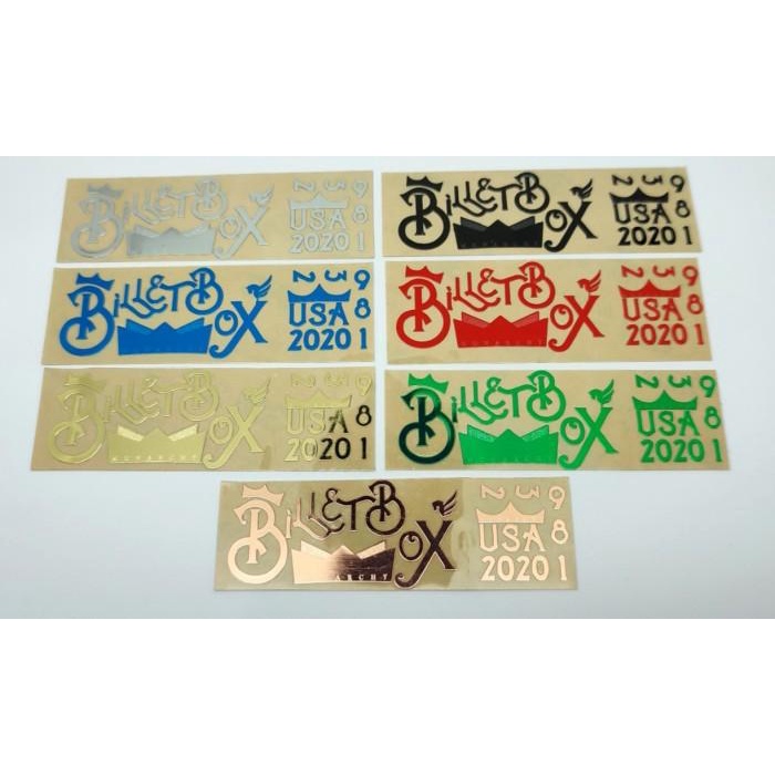 

Stiker Metal Timbul Billet Box Monarchy | R4C | Pure Nickel