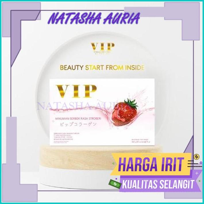 VIP MINUMAN COLLAGEN RASA STROBERI BPOM - MINUMAN COLLAGEN VIP DISKON
