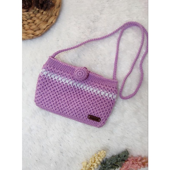 [Sarama] Tas Rajut Lucu | Tas selempang wanita | Tas HP | Tas rajut | Tas kekinian | Tas Handmade