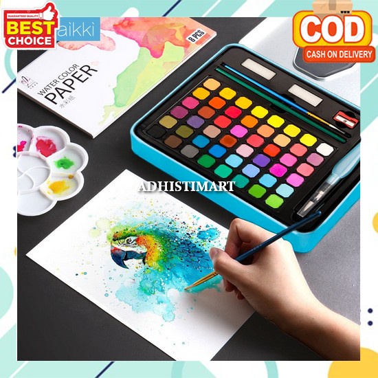 

Watercolor Set Art Non Toxic Tidak Beracun Watercolour Painting Cat Air Lukis Lengkap Murah Dan Bagus Padat Cair Cat Lukis Kanvas Cat Air Anak Set Lengkap Water Color Set Lengkap Semua Warna Kaikki Watercolor Paint Set Cat Air Warna 24/36/48 - Solid Ala