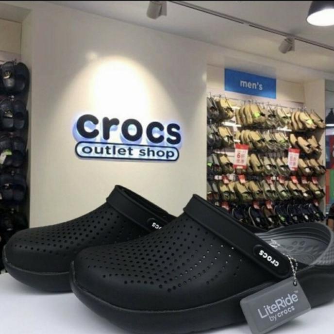 crocs sandal/crocs lite ride clog hitam full/crocs original sandal