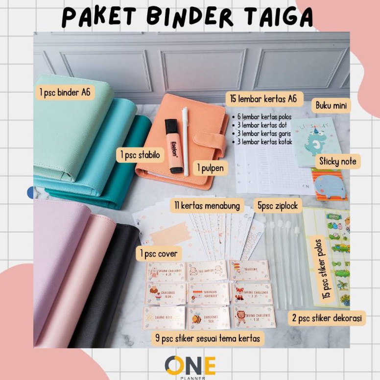 

➠ PAKET BUDGETING BINDER A6 ➽Diskon Promo