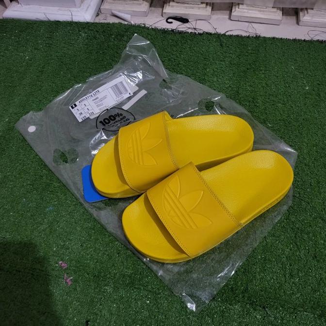 adidas original adilette lite sandal yellow 2022 bnip