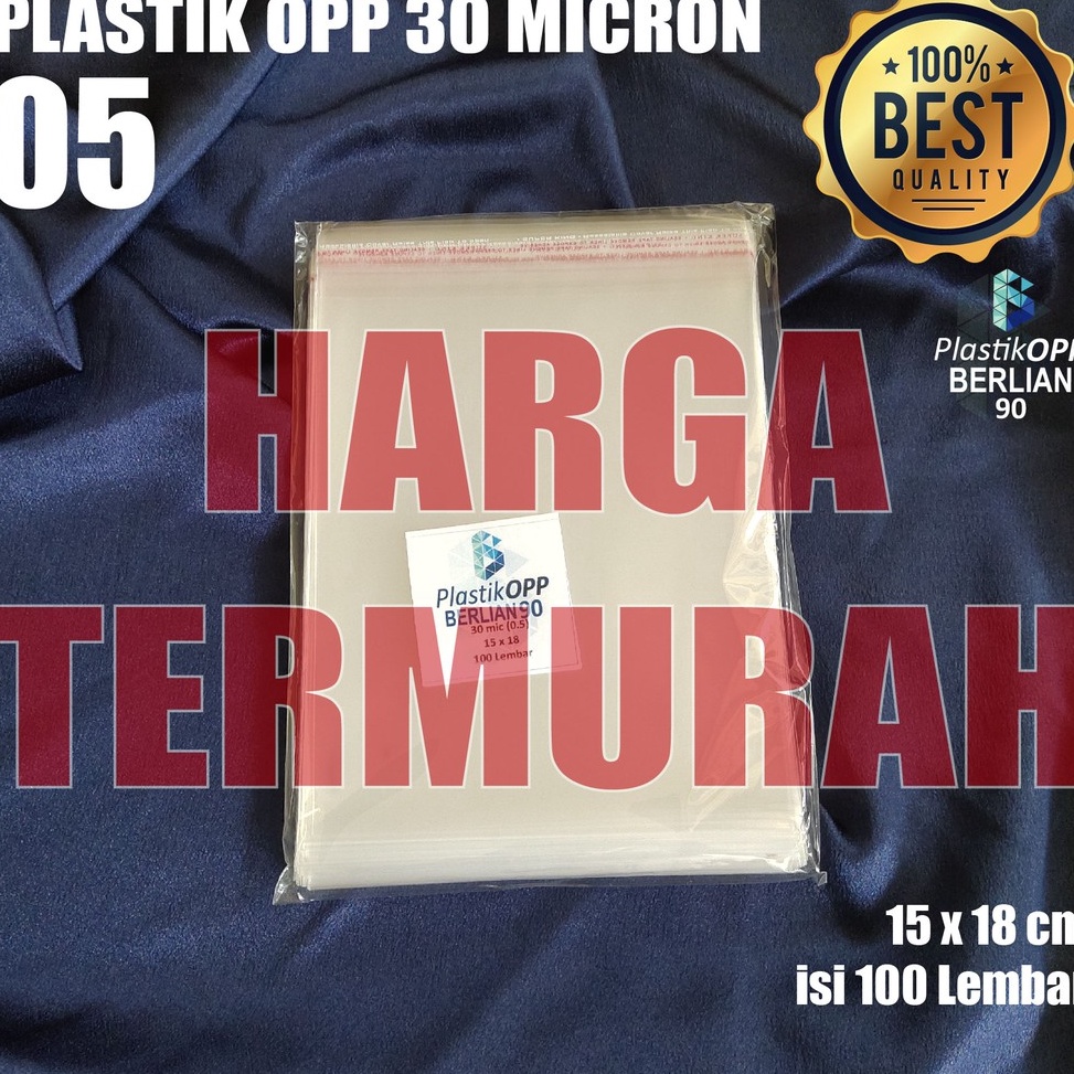 

❋ 15 x 18 cm PLASTIK OPP SEAL TEBAL 30 Micron (0,5) PLASTIK KEMASAN / PLASTIK UNDANGAN 95