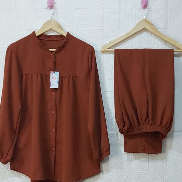 ONE SET RAYON CRINKLE AIRFLOW SETELAN // SETELAN RAYON CRINKLE AIRFLOW// DRESS RAYON // SETELAN RAYO