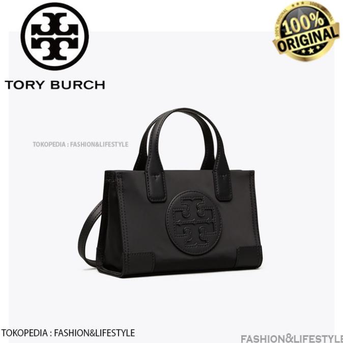 Tory Burch Ella Micro Tote Bag Black Original Tory Burch 100% Original