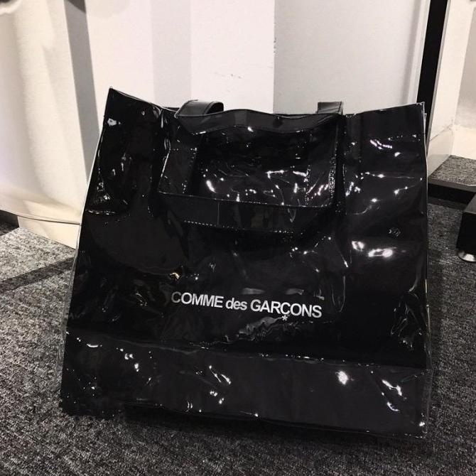 Comme Des Garcons Tote Bag Black - ORIGINAL GUARANTEE 100%