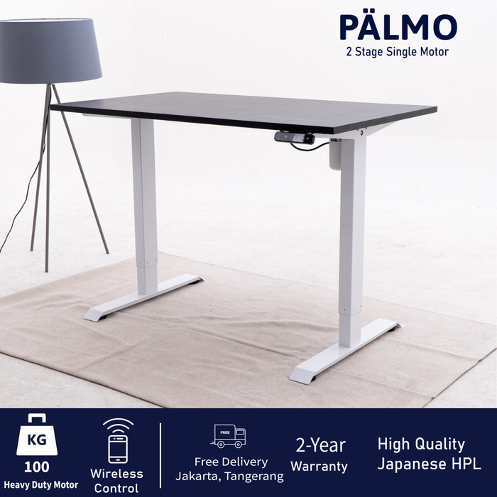 Terlaris Palmo Single Motor Standing Desk / Adjustable Desk / Electric Desk
