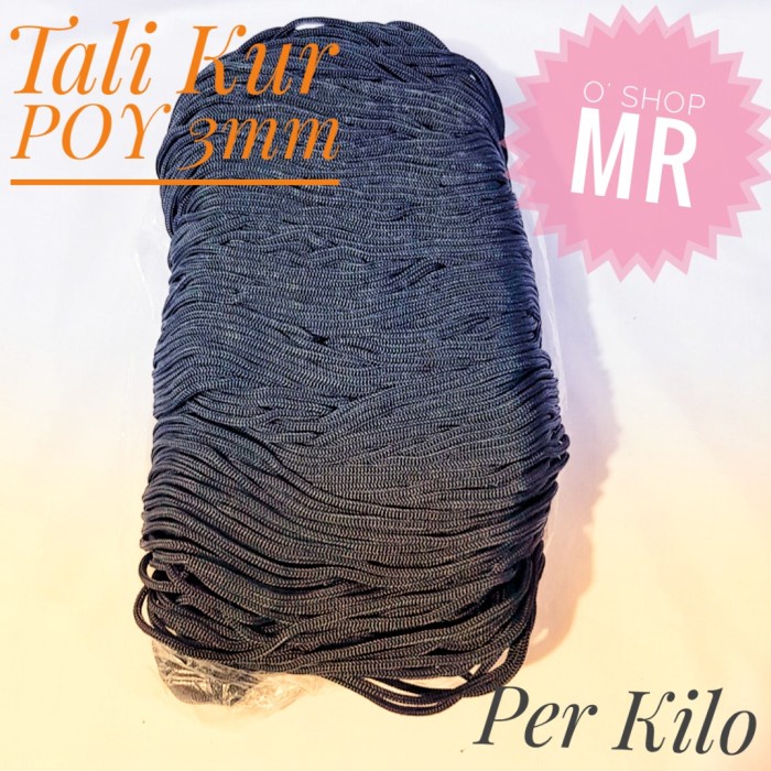 Bestseller Tali Kur Hitam / Tali Cord Poy 3Mm