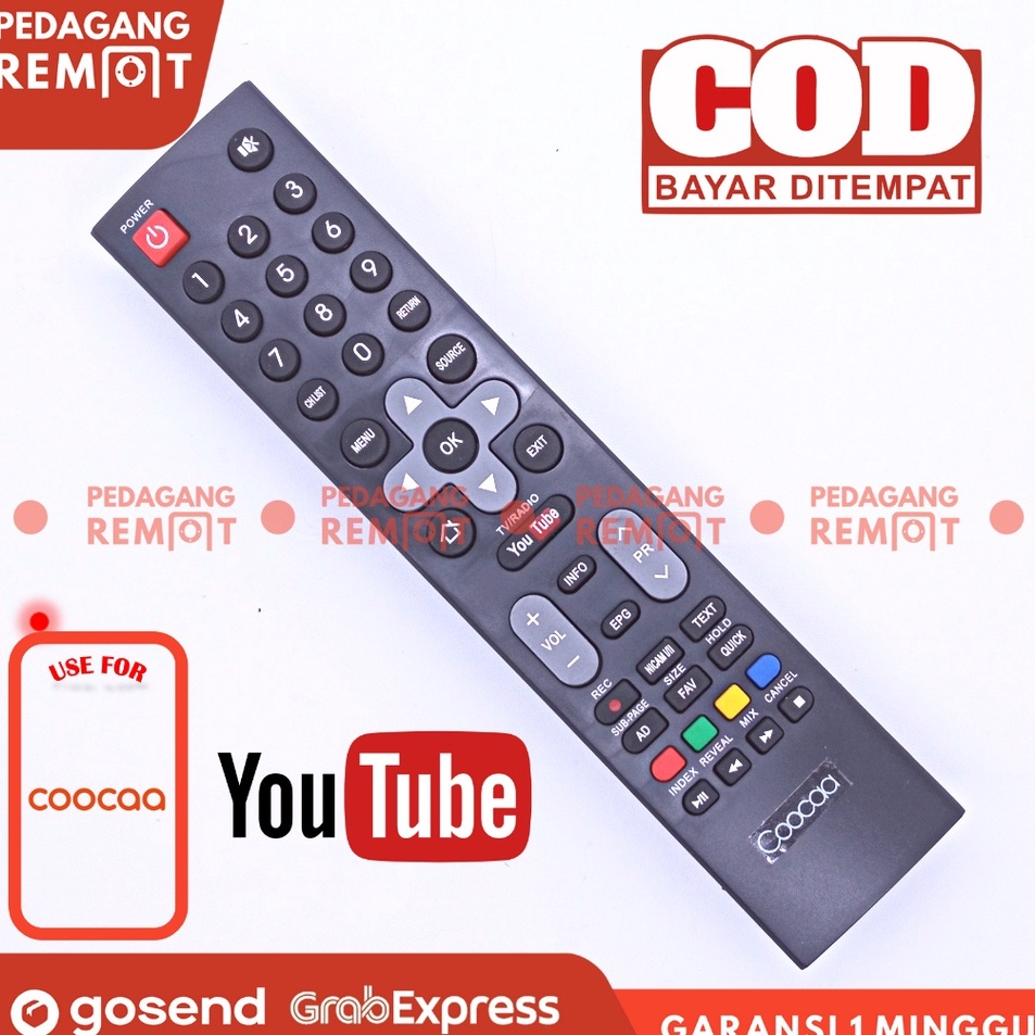 ✵Jin Remote TV Coocaa Android Smart TV Slim Infinity Remot TV Coocaa 32S5C 40S5C ✸ ❂ ｀