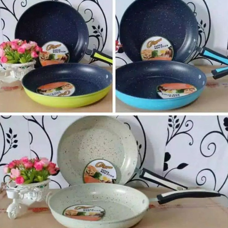 ❀HOc Teflon/wajan Calypso Penggorengan Anti Lengket Tanpa Minyak ✫ ✦