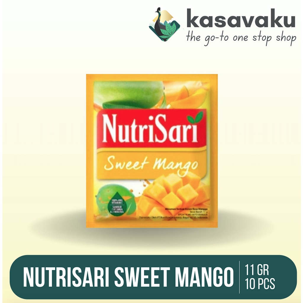 

NutriSari Sweet Mango 1 Renceng isi 10 Sachet