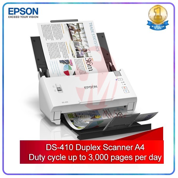 Terlaris Scanner Epson Ds-410 Epson Ds410 Scan Upto A3 Stitch-Garansi Resmi