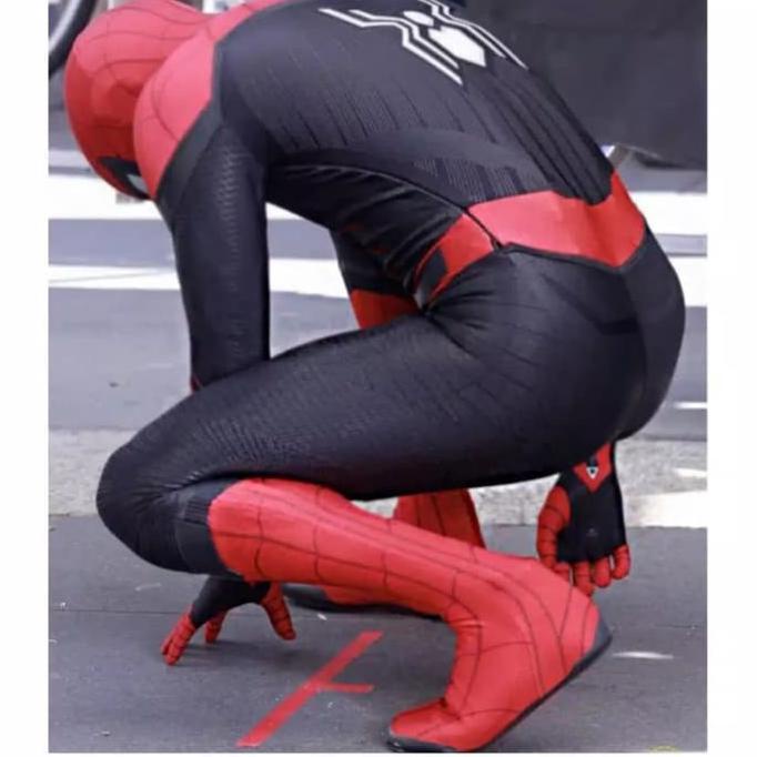 Kostum Cosplay Spiderman Untuk Dewasa Bahan Premium
