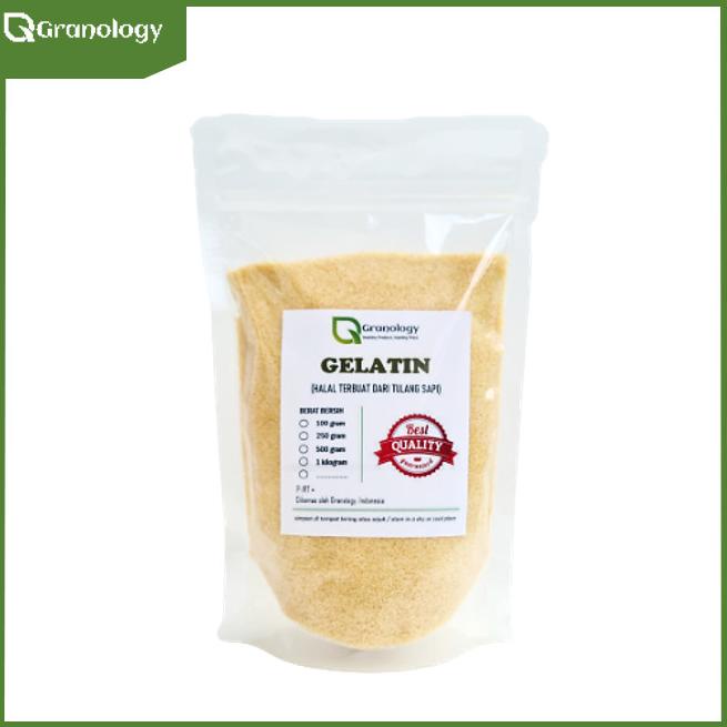 

Gelatin Bubuk Halal Premium Import (500 gram) by Granology