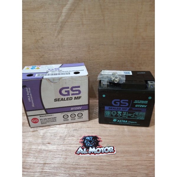 AKI GS sealed mf GTZ6V satria Fu,Vario 125&150