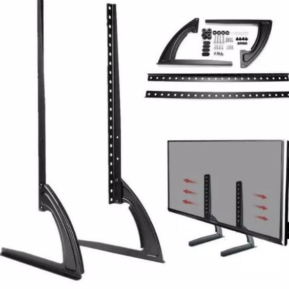 Kaki Meja Tv Sharp Lg Samsung Sony Dll 50 55 65 Inch Besi Anti Karat