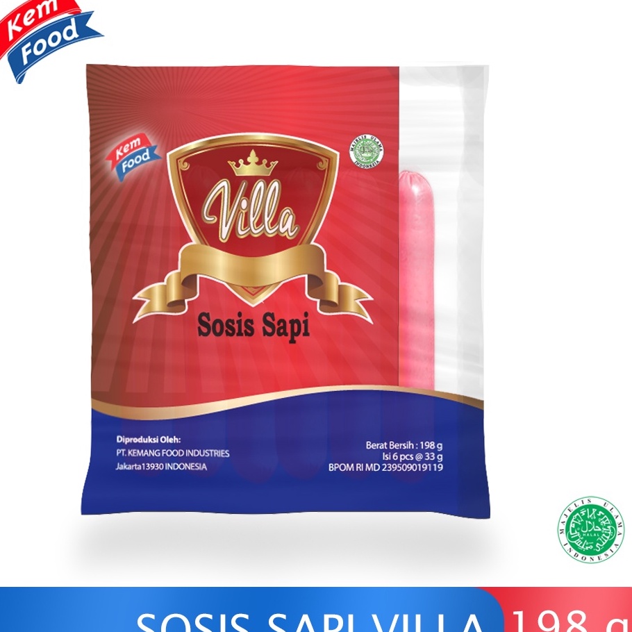 

Produk Keren✭ ZGFWP Villa Beef Sausages - Sosis Sapi Isi 6 Pcs - 198 gr F75 ✵Harga Murah