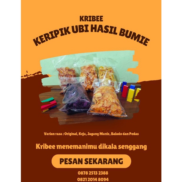 

Kribee - keripik ubi hasil bumie 250gr varian rasa