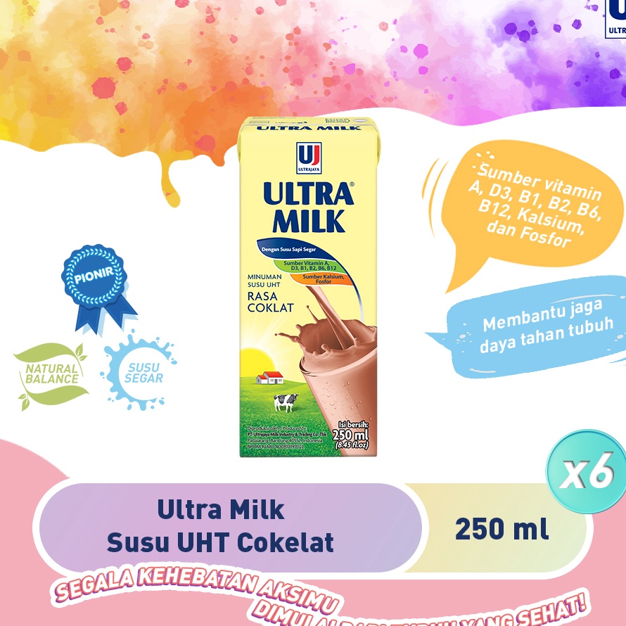 

WWJR1979 Terbaru Ultra Milk Susu UHT Cokelat 250ml [Paket isi 6pcs]