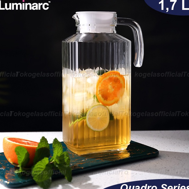 ➺ Luminarc Pitcher Quadro 1.7L/Pitcher Kaca Luminarc/Teko Air/Pitcher/Luminarc Pitcher Kaca m Premiu