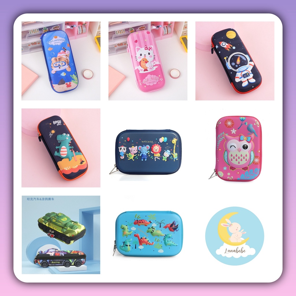 

FYQ TEPAK TEMPAT KOTAK PENSIL 3D EMBOS HARDCASE / 3D PENCIL CASE EMBOSS UK SMALL MEDIUM BIG BESAR