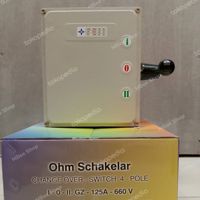 Terlaris Ohm Saklar 125A / Ohm Saklar 4P 125A