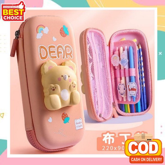Tempat Pensil Besar Kunci Kata Sandi Multi -Fungsi Ganda -Llayer Kapasitas Besar Tempat Pensil Anak 