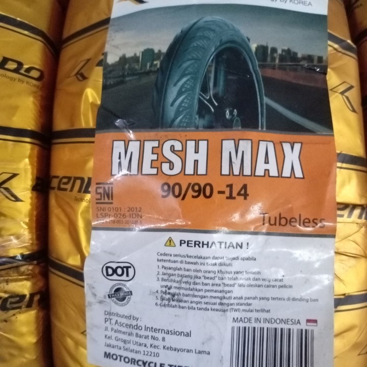 BAN ASCENDO MESH MAX 90/90-14