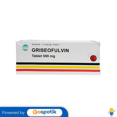 GRISEOFULVIN PHARMA 500 MG BOX 100 TABLET