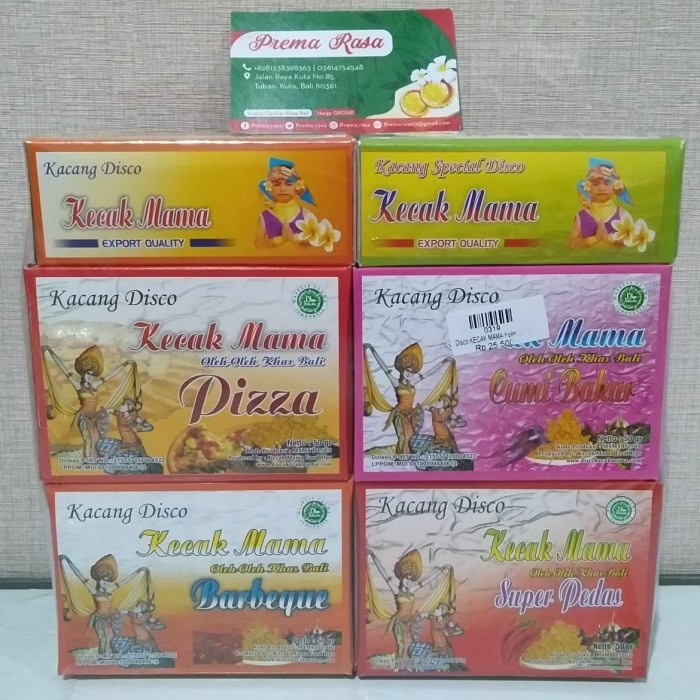 

Kacang Disco Kecak Mama Khas Bali Paket Isi 10 Box @50gr wmf04