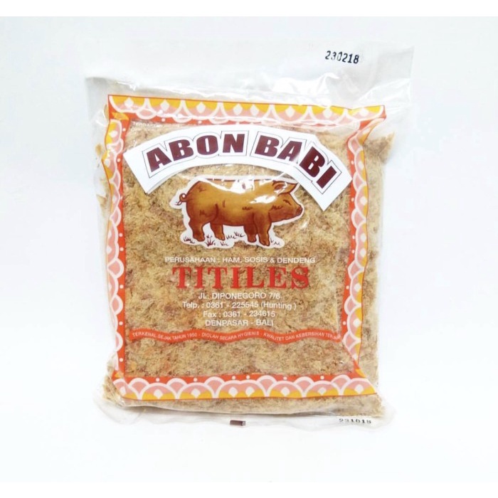 

Abon Babi TITILES Khas Bali 500gr wmf04