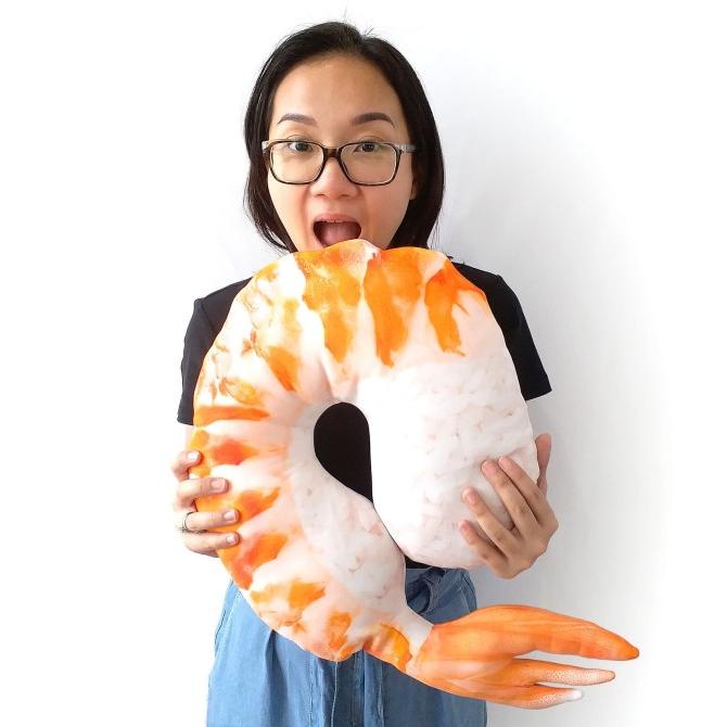 

Limited Bantal Leher Udang Ebi Sashimi Penggemar Makanan Jepang