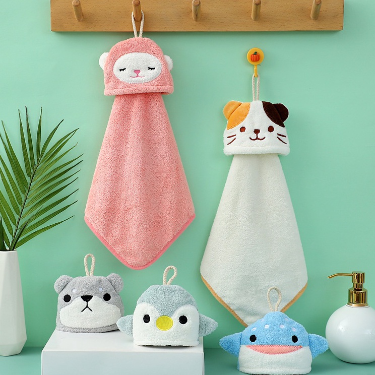 ¯QuY Serbet Lap Tangan Lucu Karakter / Serbet Kartun / Lap Tangan Gantung Cartoon Unik f Terbaru Bes