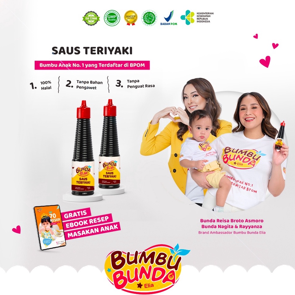 

Grosir Bumbu Bunda Elia Saus Teriyaki Non MSG Non Pengawet / Bumbu MPASI / Bumbu Anak Non MSG / Saos Teriyaki Non MSG Non Pengawet / Saus Teriyaki Halal ➫✬✵