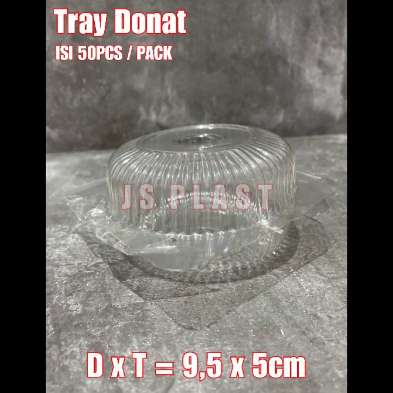 MY52 (ISI 50PCS) Mika Donat / Mika Bolu Donat Bulat / Mika Bulat - Mika Roti - Tray Donuts ✣Stock Ba